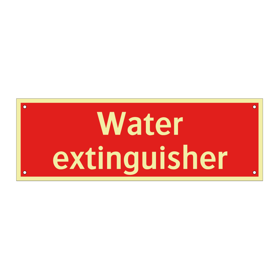Water extinguisher