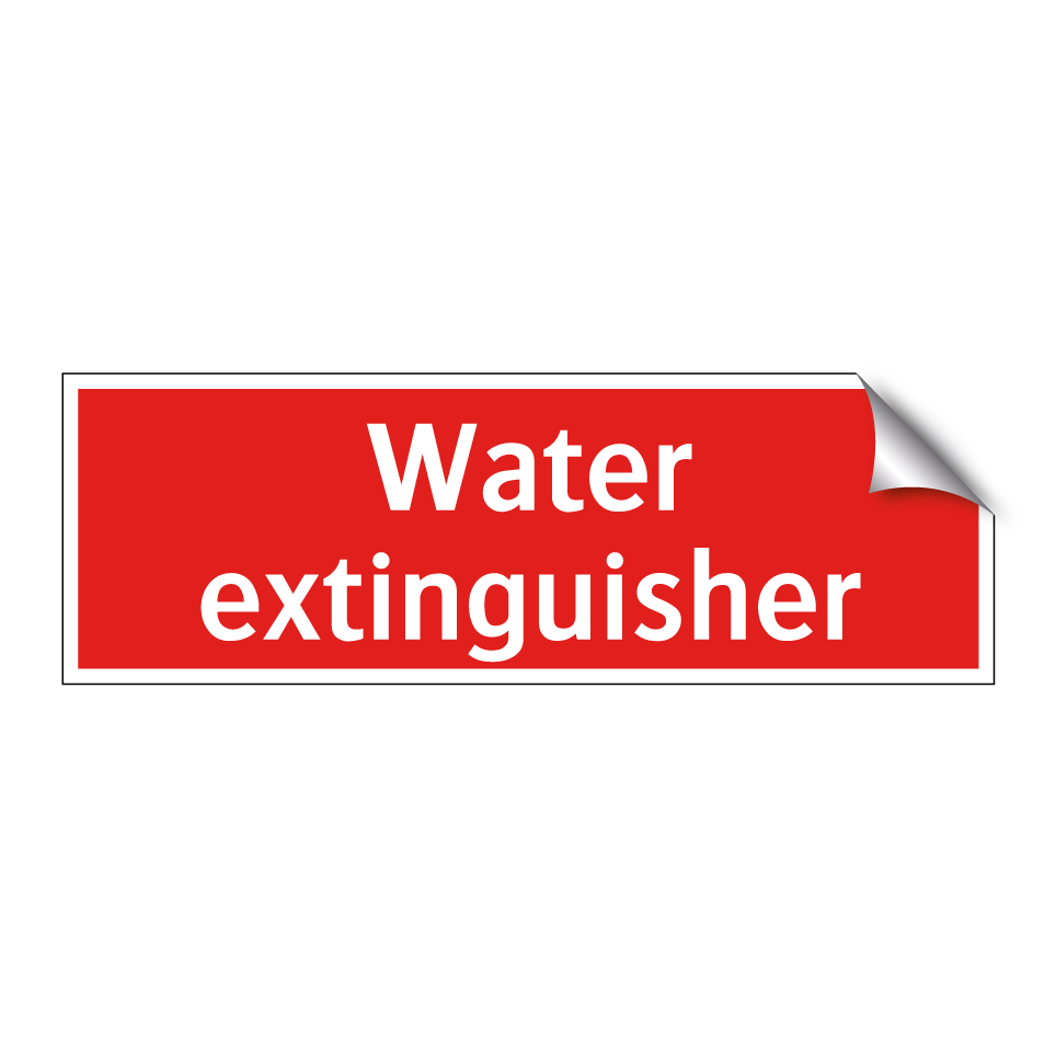Water extinguisher