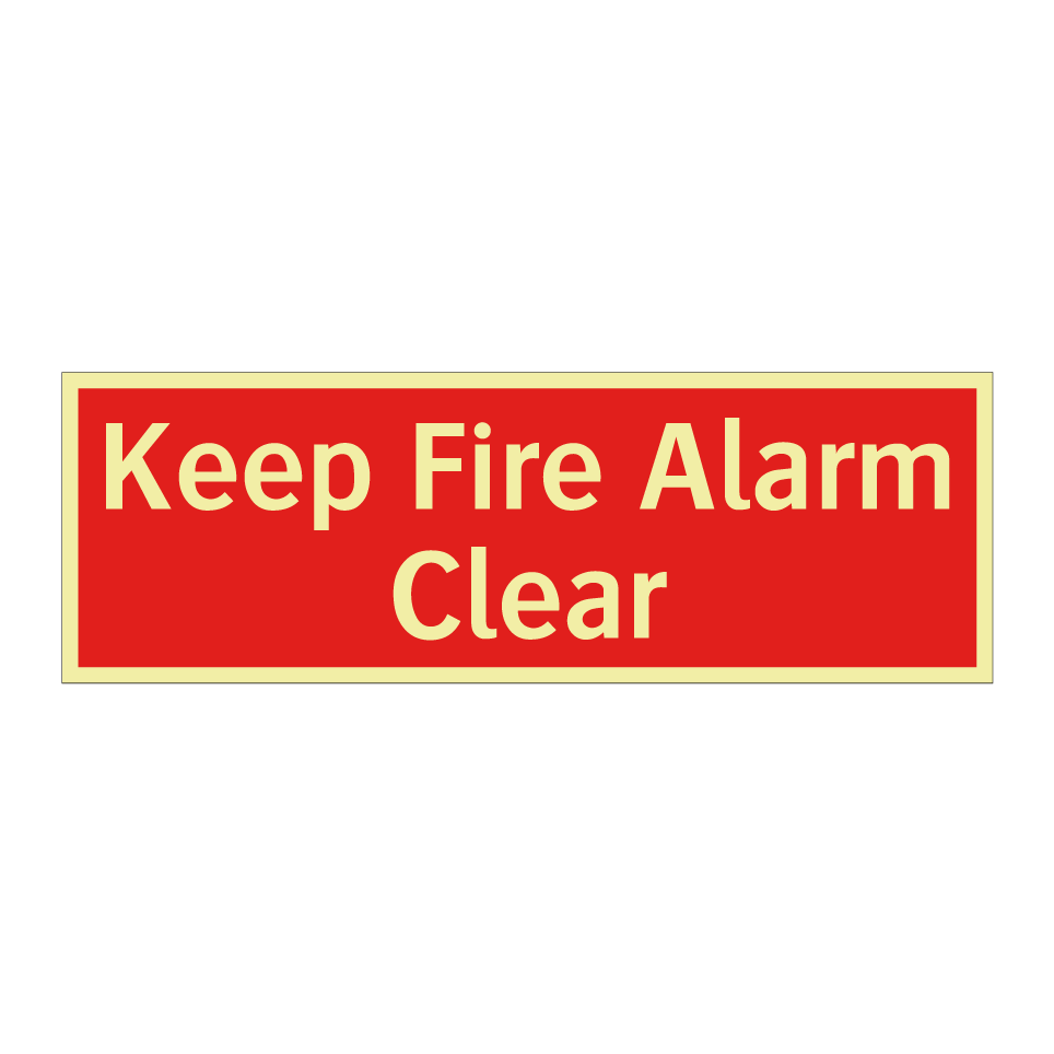 Keep Fire Alarm Clear