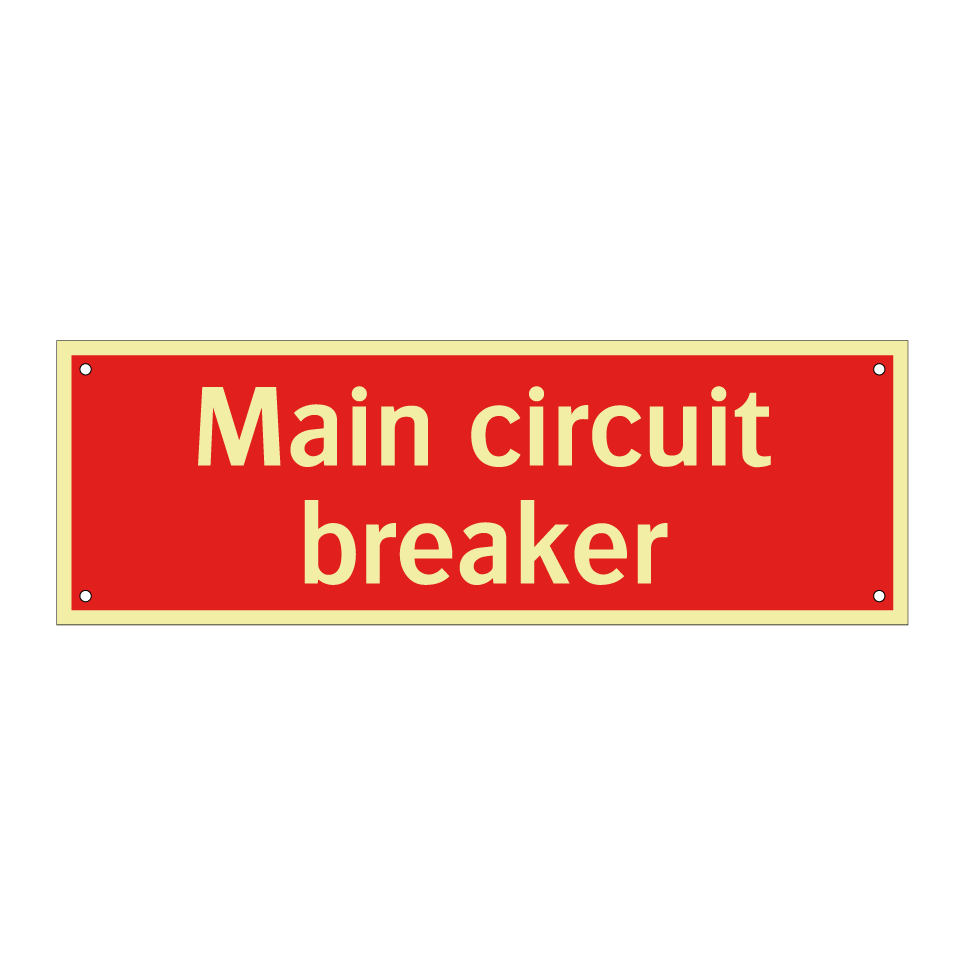 Main circuit breaker