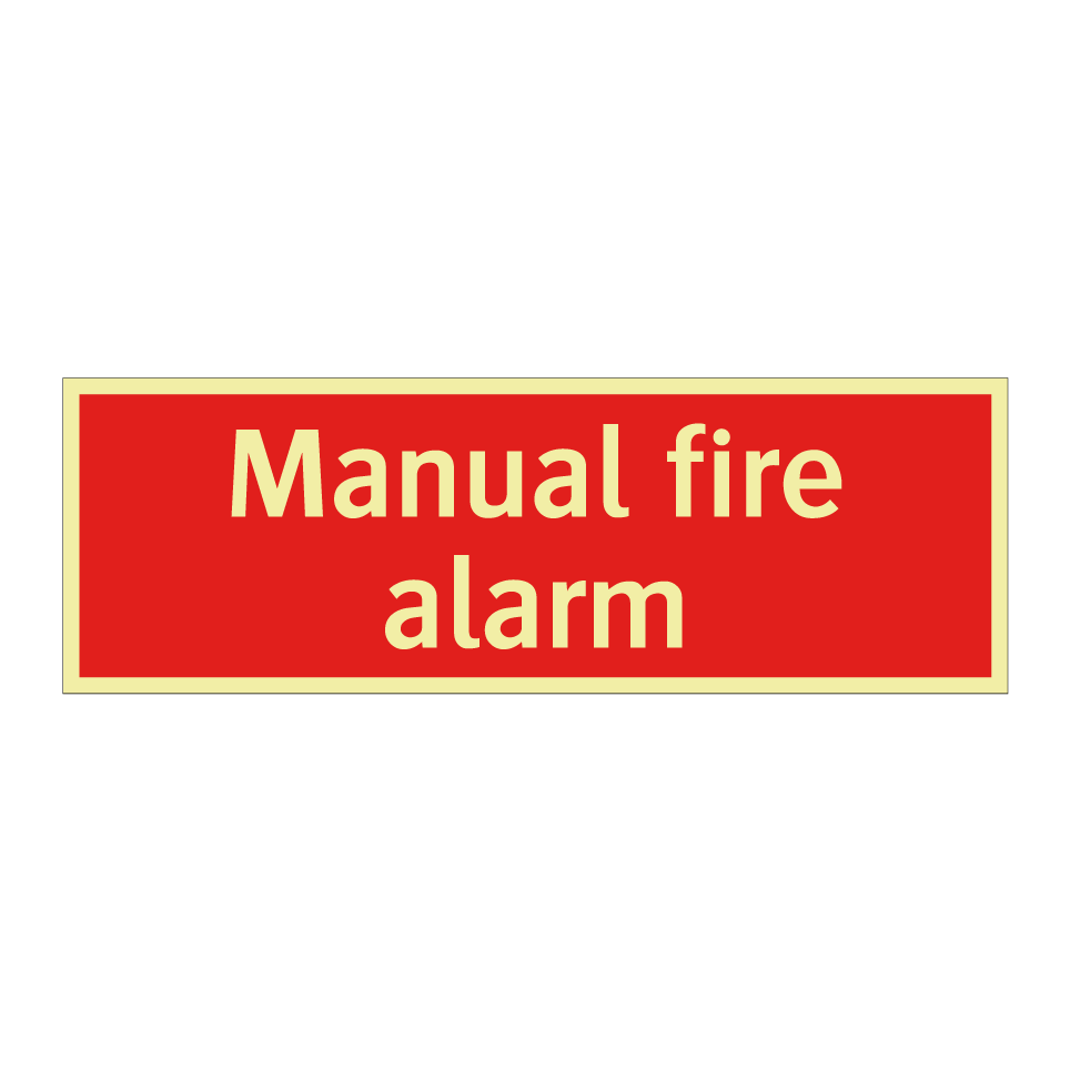 Manual fire alarm