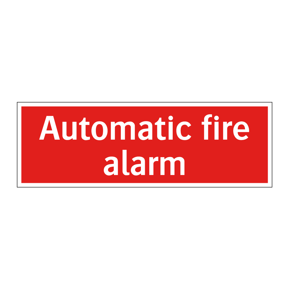 Automatic fire alarm