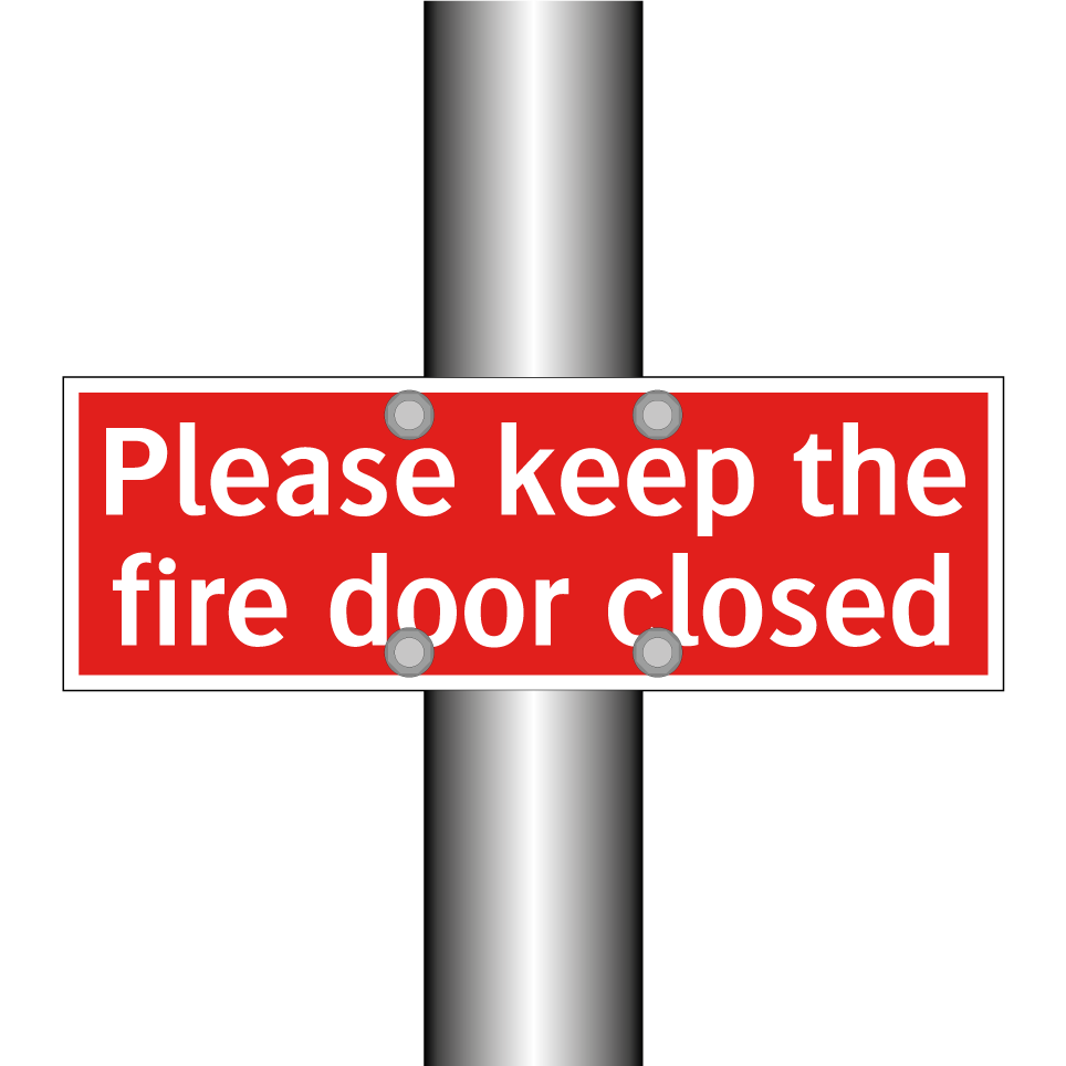 Please keep the fire door closed