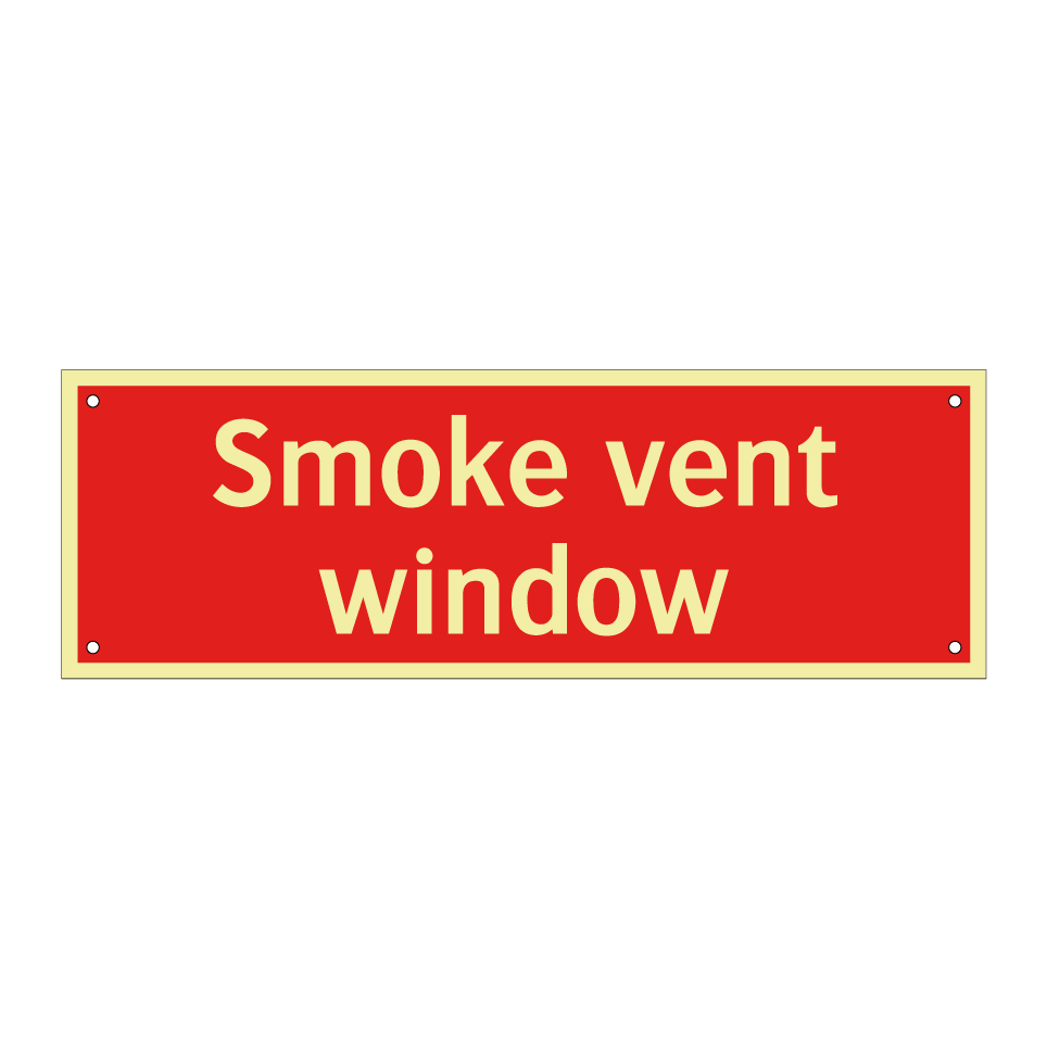 Smoke vent window