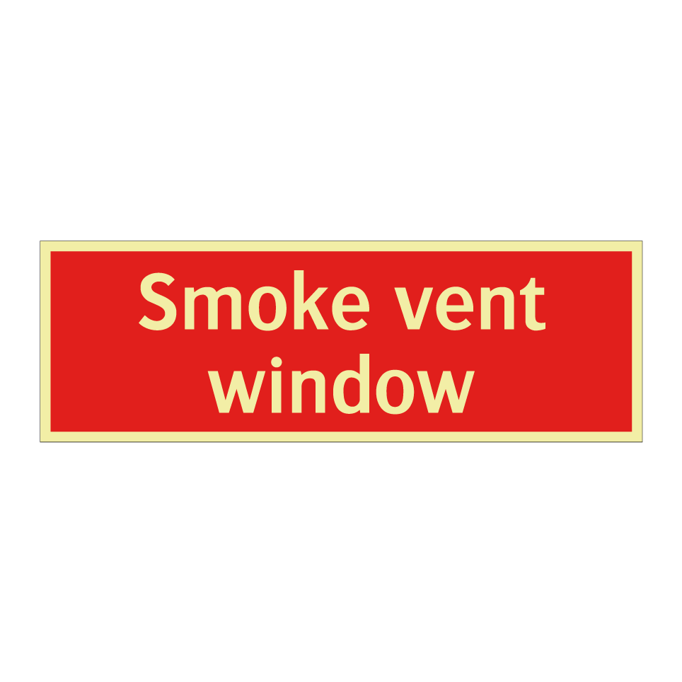 Smoke vent window