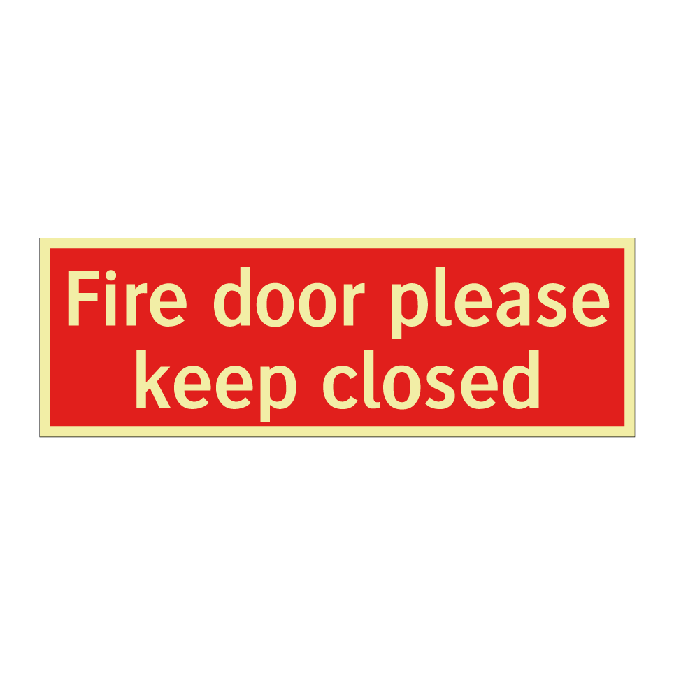 Fire door please keep closed