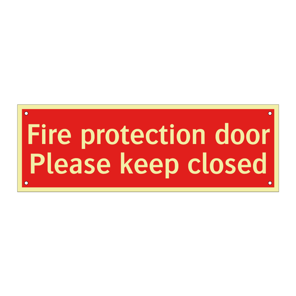 Fire protection door Please keep closed