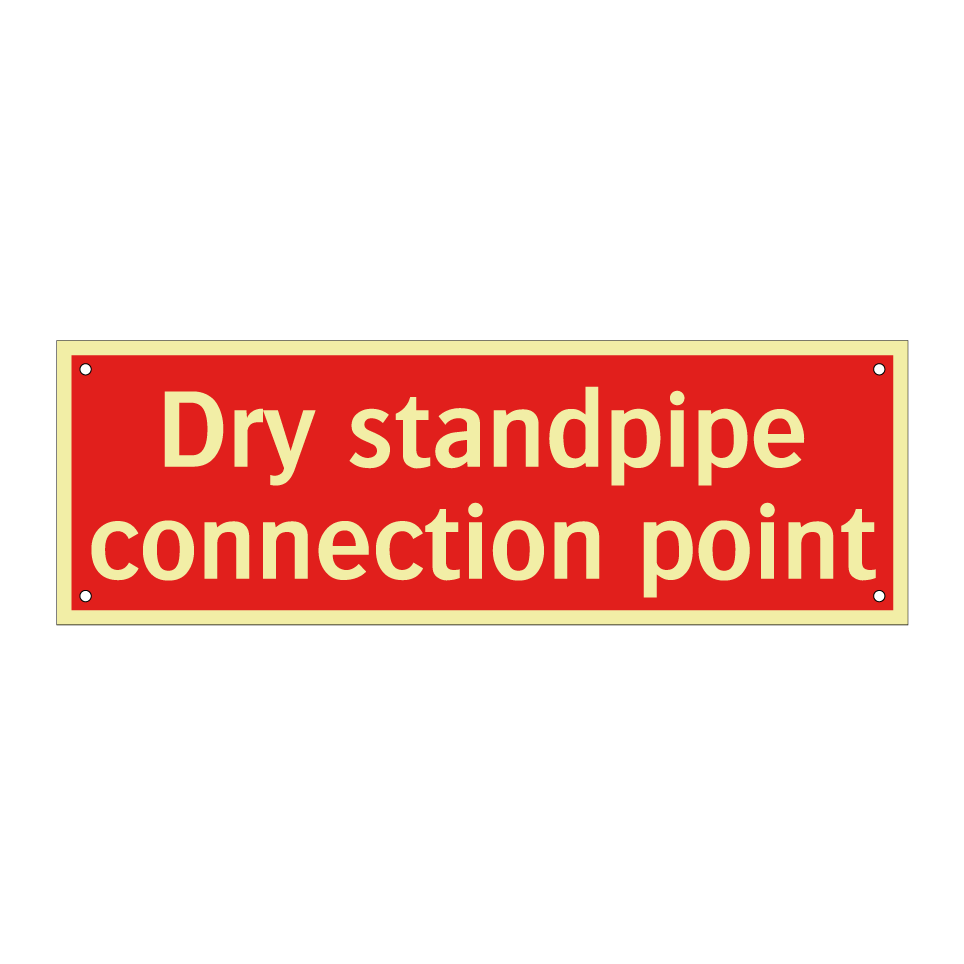 Dry standpipe connection point