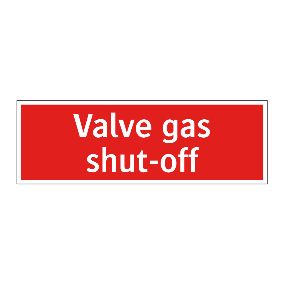 Valve gas shut-off