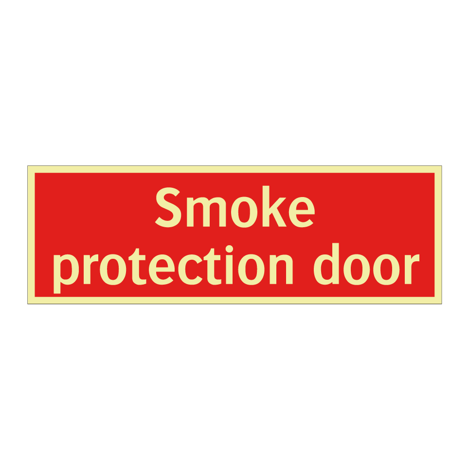 Smoke protection door