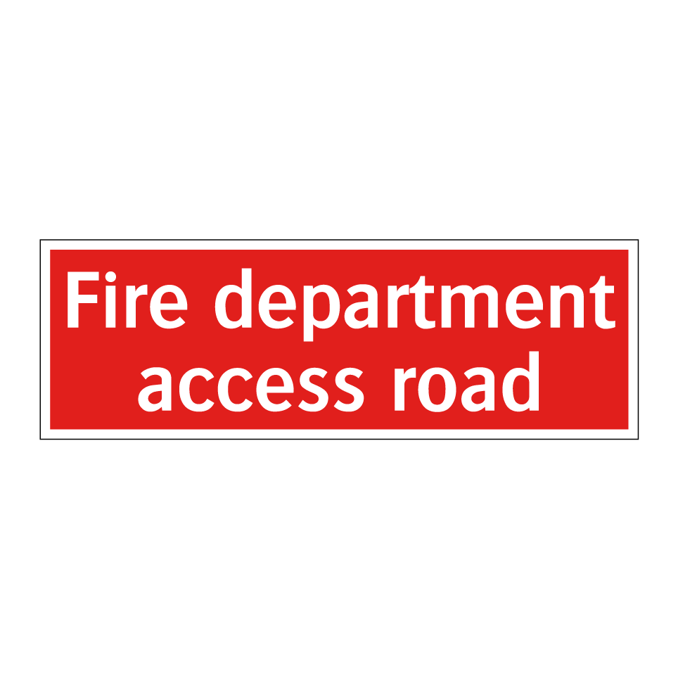 Fire department access road