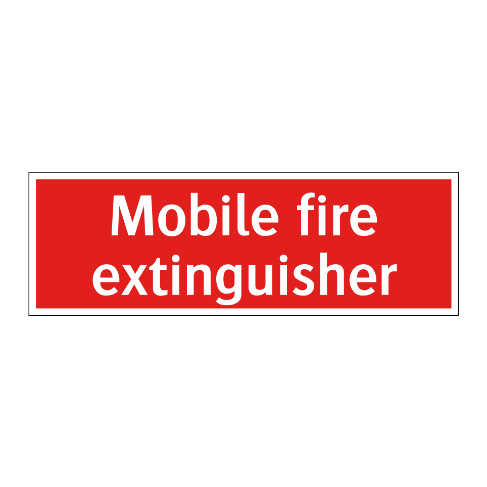 Mobile fire extinguisher