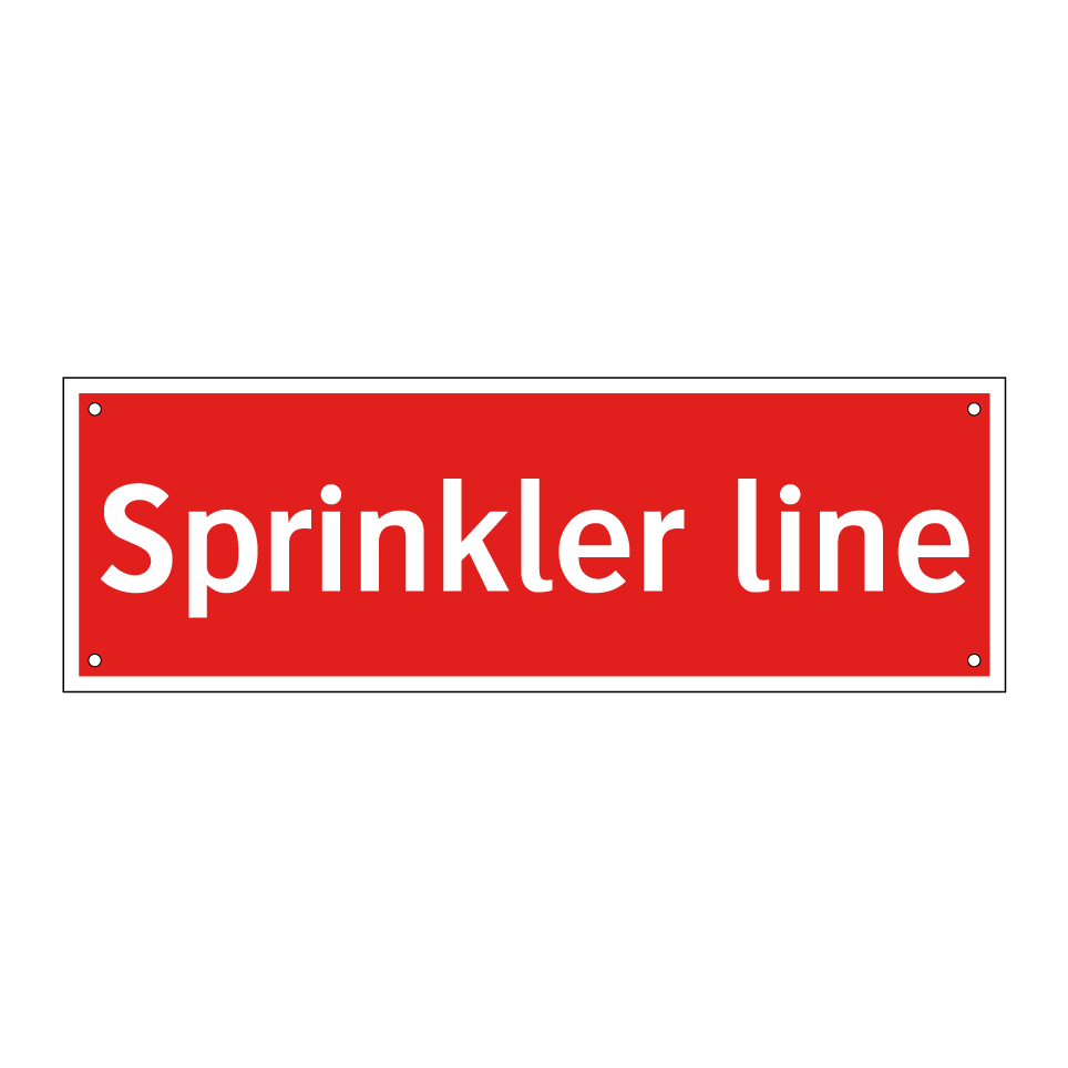 Sprinkler line