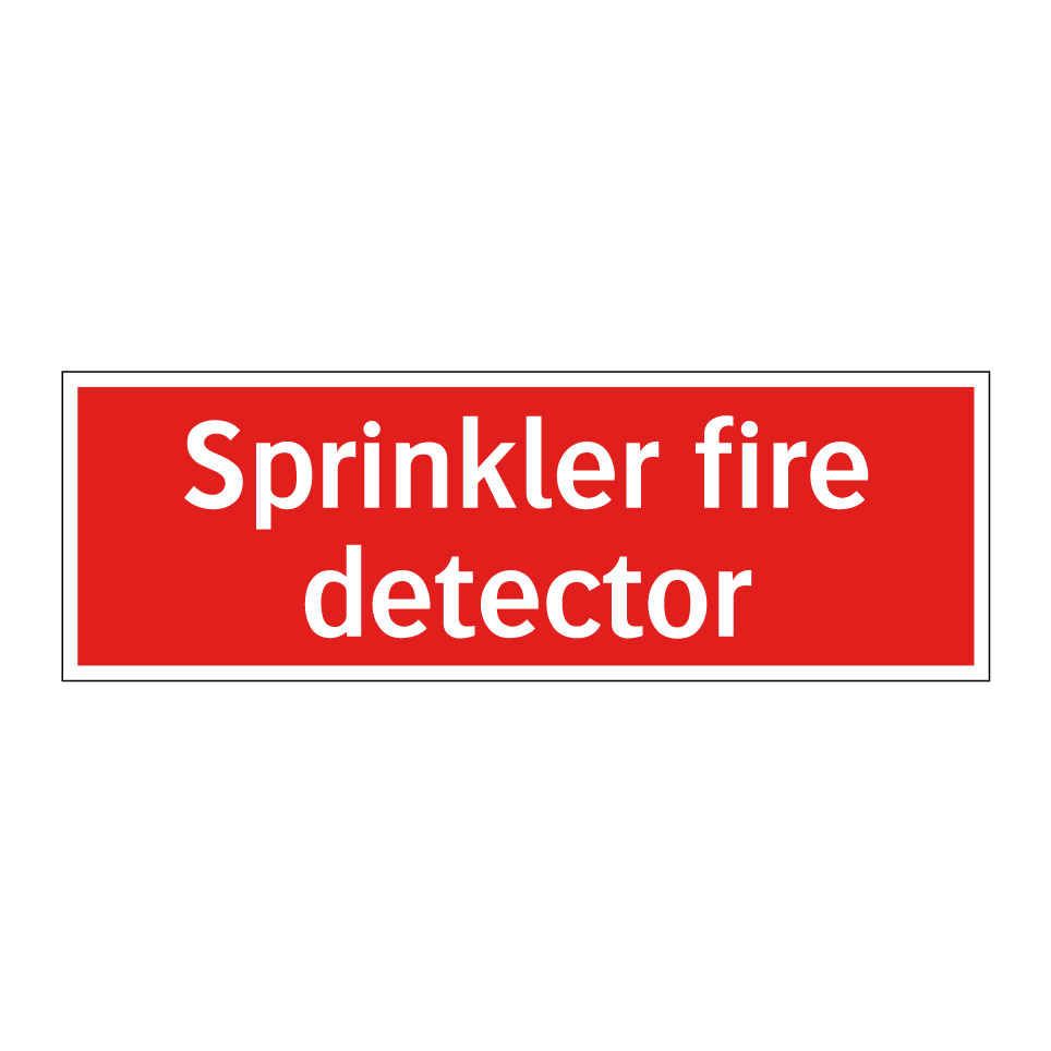 Sprinkler fire detector