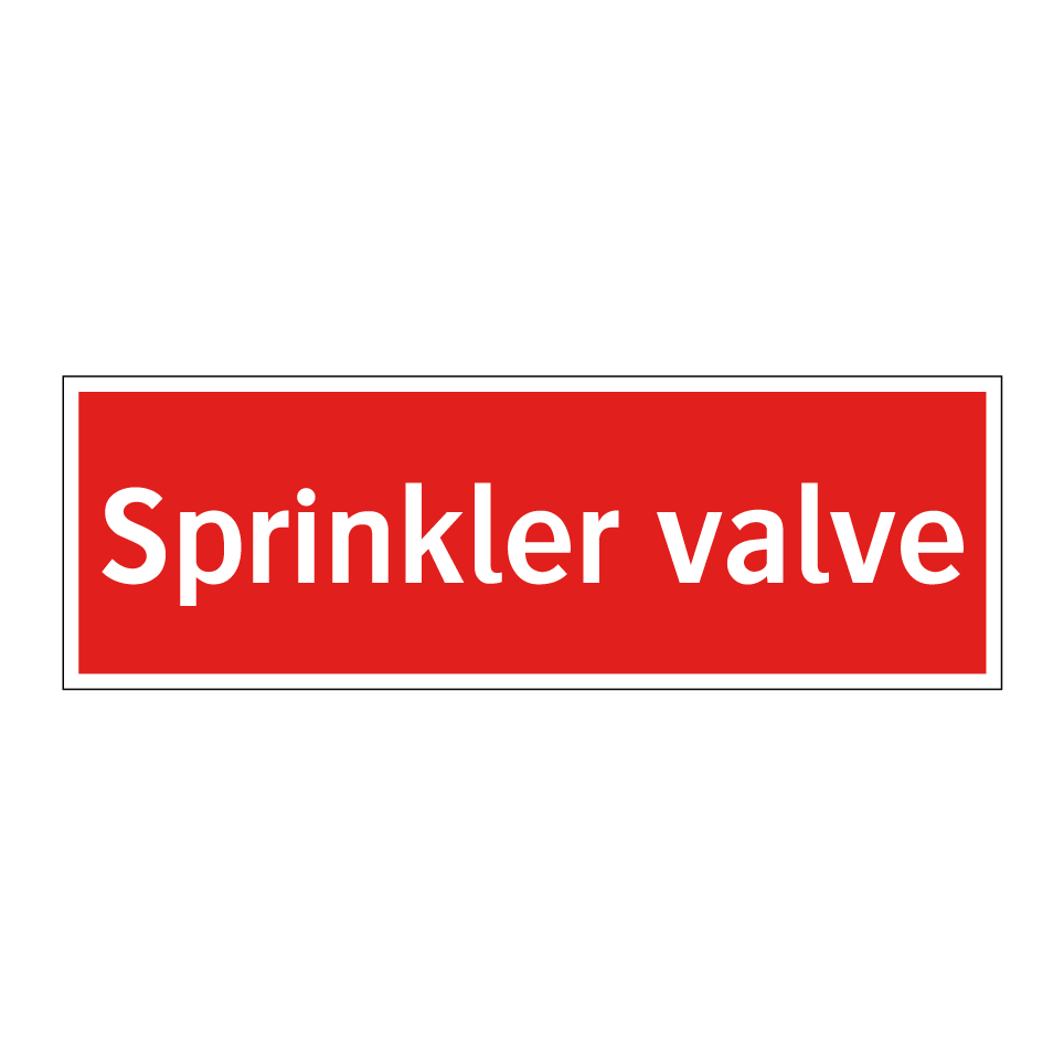 Sprinkler valve