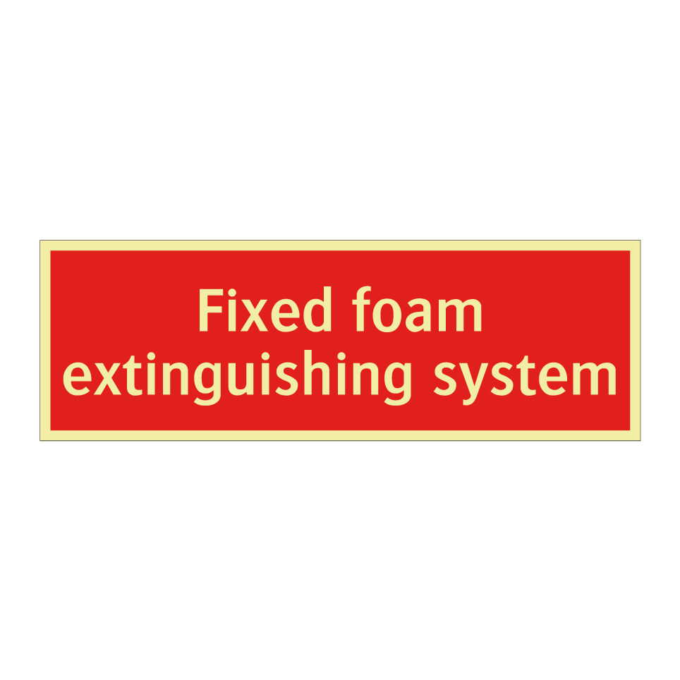 Fixed foam extinguishing system