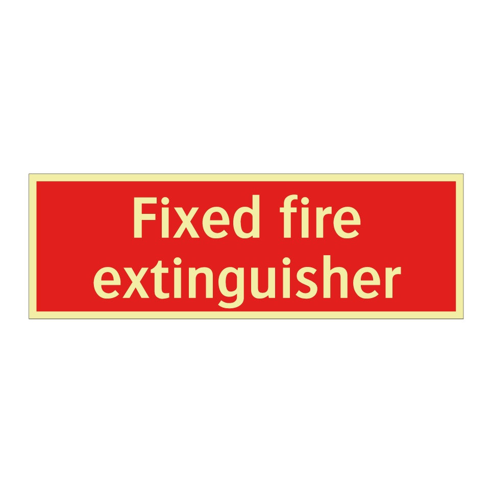 Fixed fire extinguisher