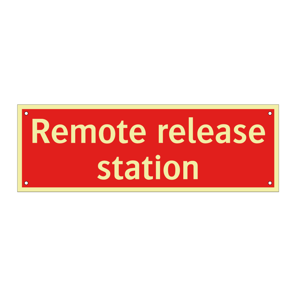 Remote release station