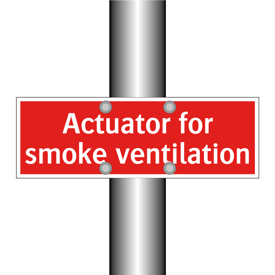 Actuator for smoke ventilation
