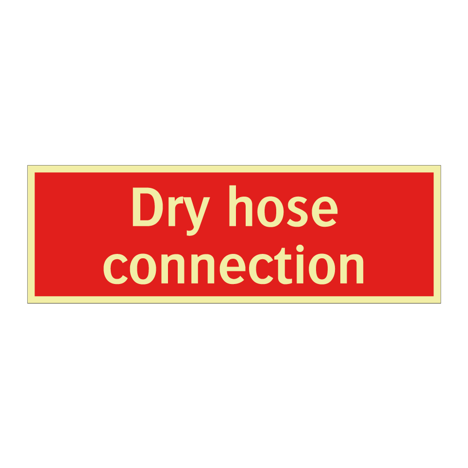 Dry hose connection