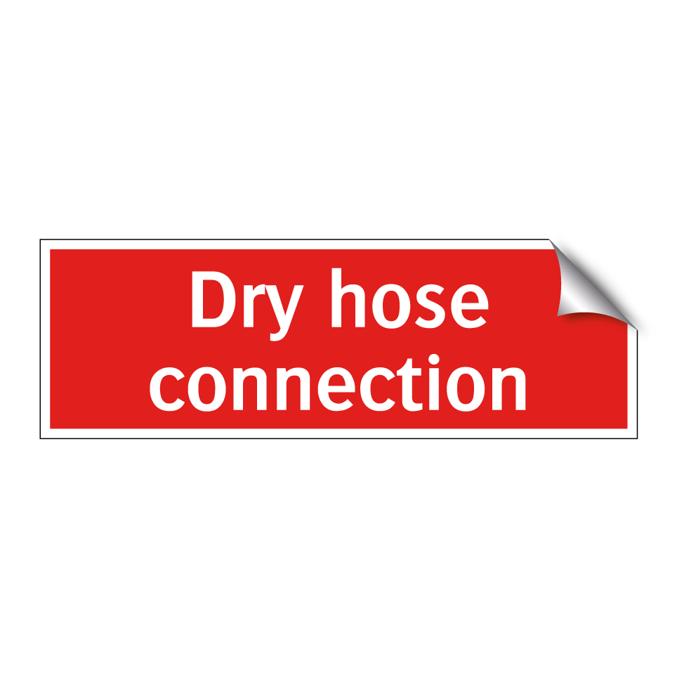 Dry hose connection