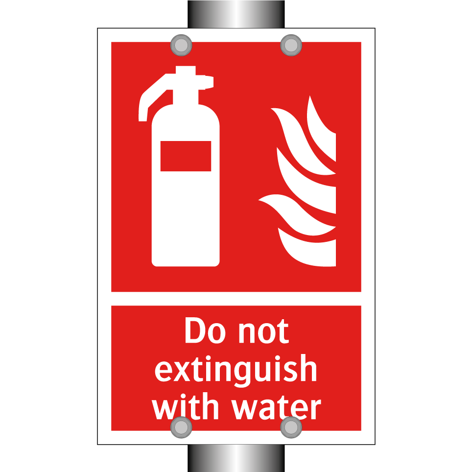 Do not extinguish with water