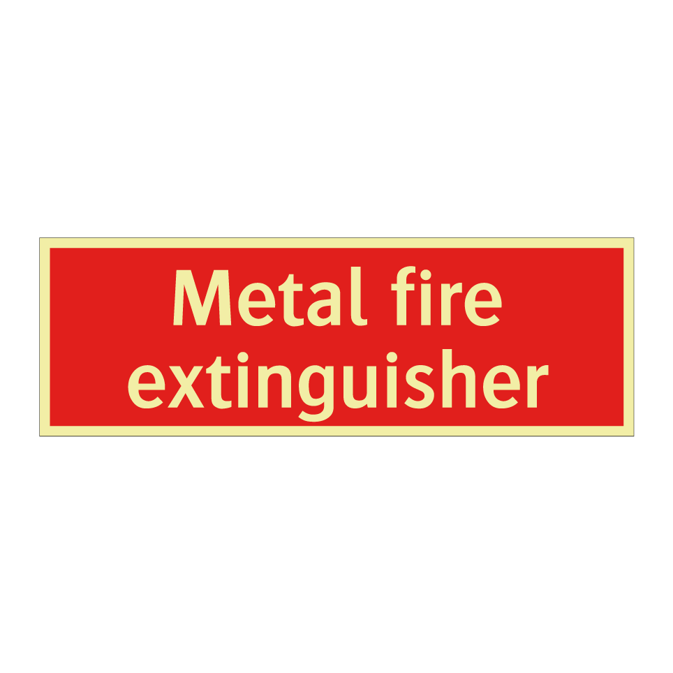 Metal fire extinguisher