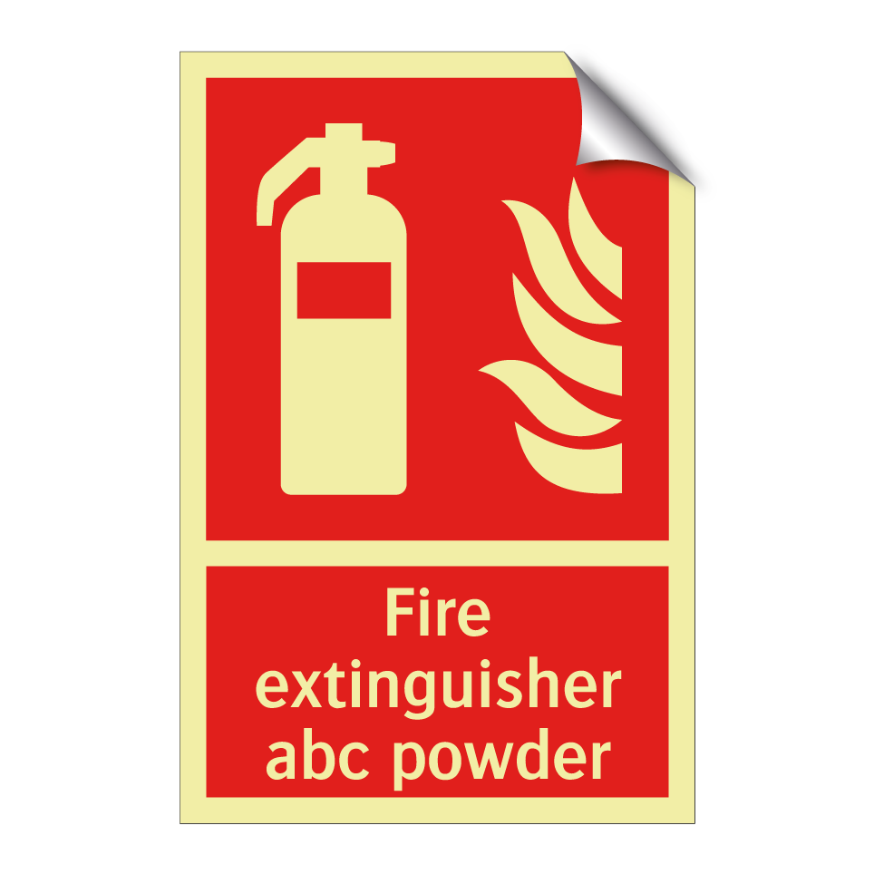 Fire extinguisher abc powder