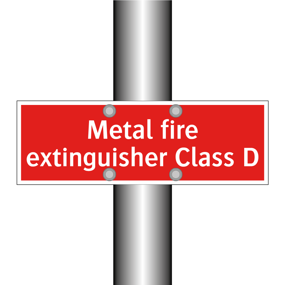 Metal fire extinguisher Class D