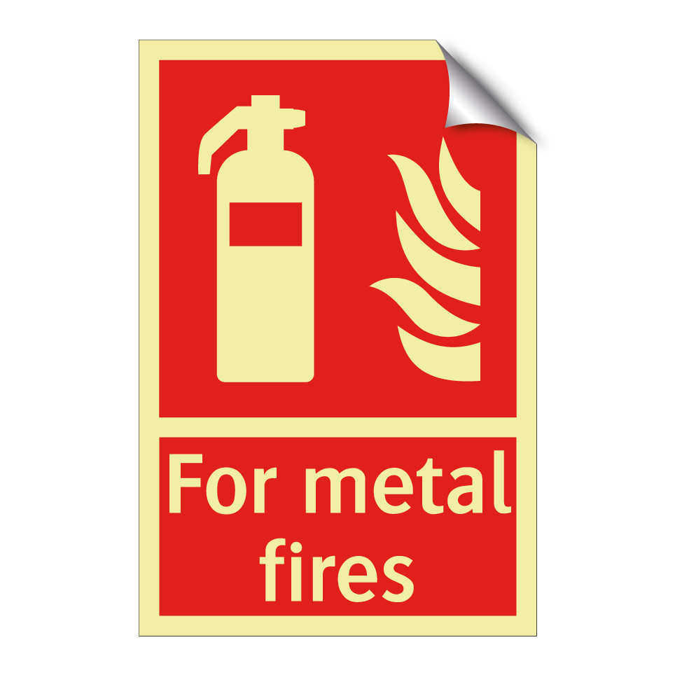 For metal fires