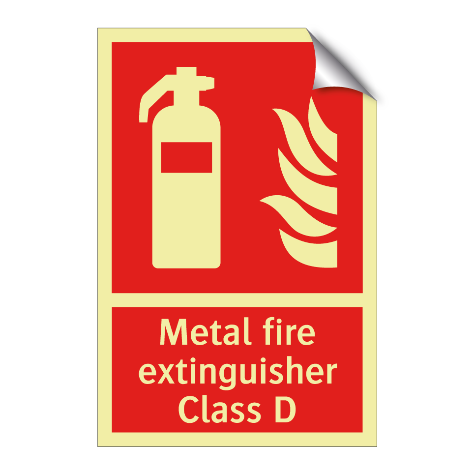 Metal fire extinguisher Class D
