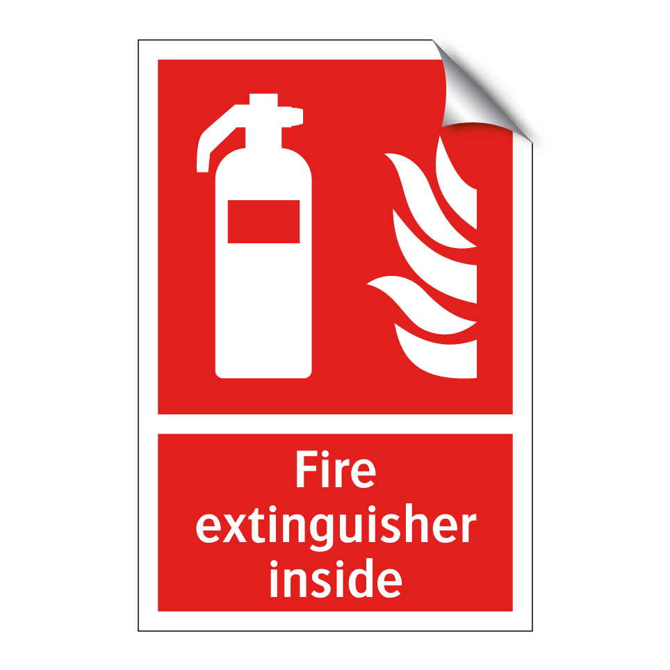 Fire extinguisher inside