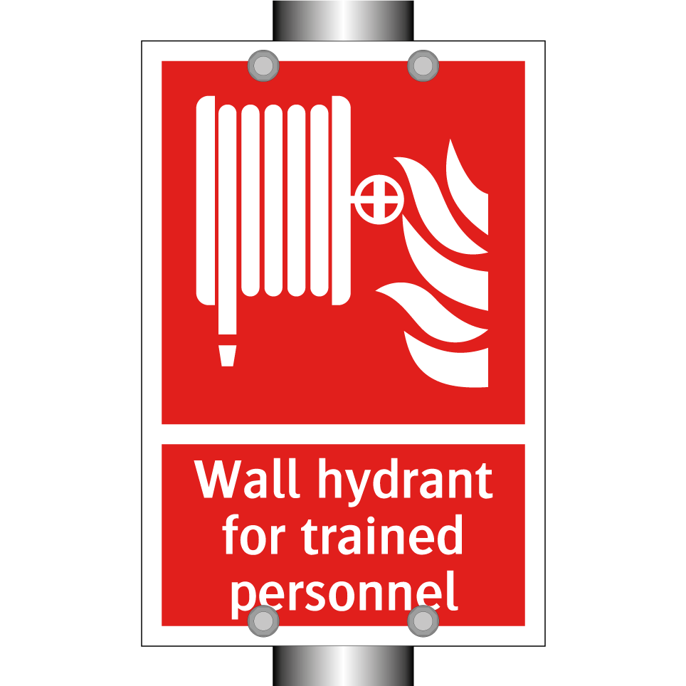 Wall hydrant for trained personnel