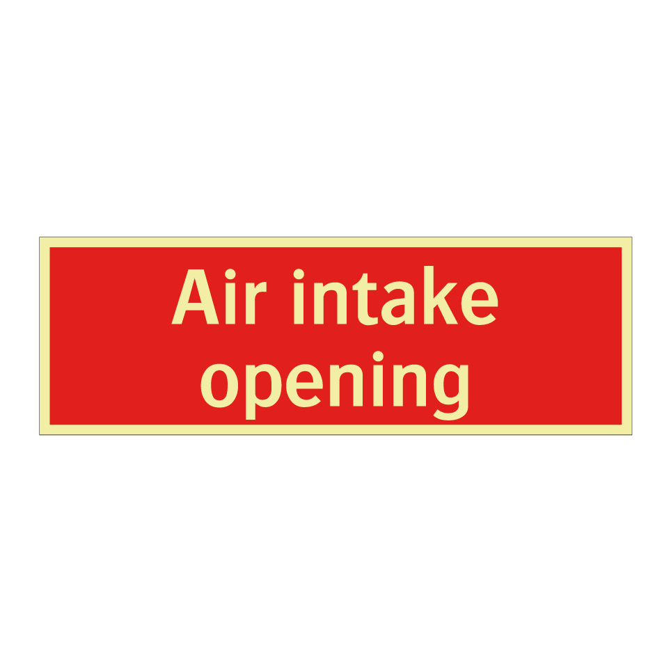Air intake opening