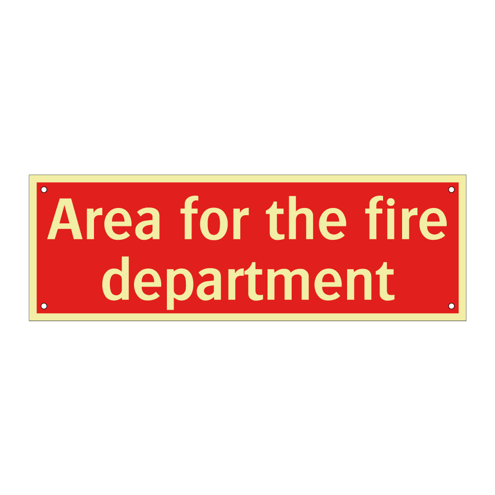 Area for the fire department