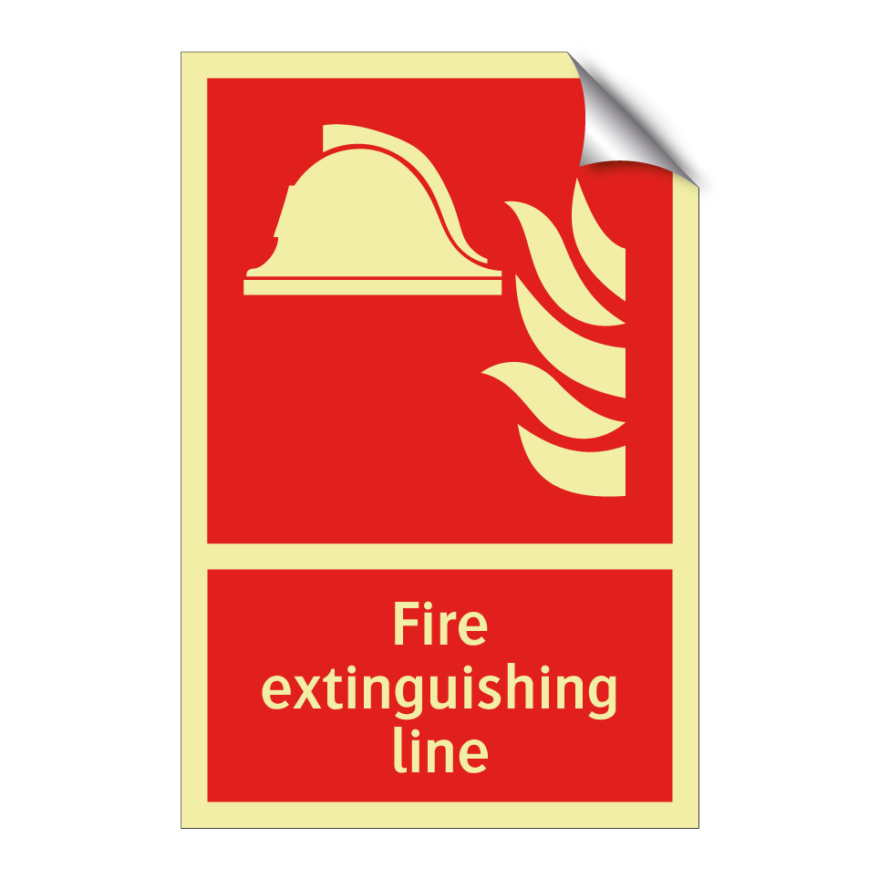 Fire extinguishing line