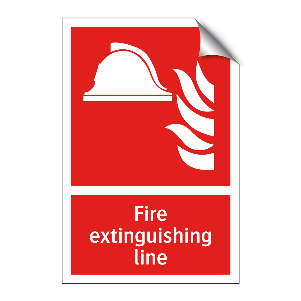 Fire extinguishing line