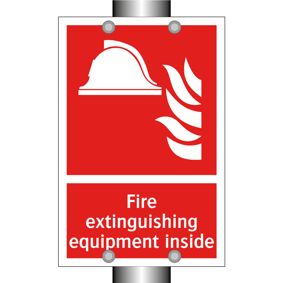 Fire extinguishing equipment inside