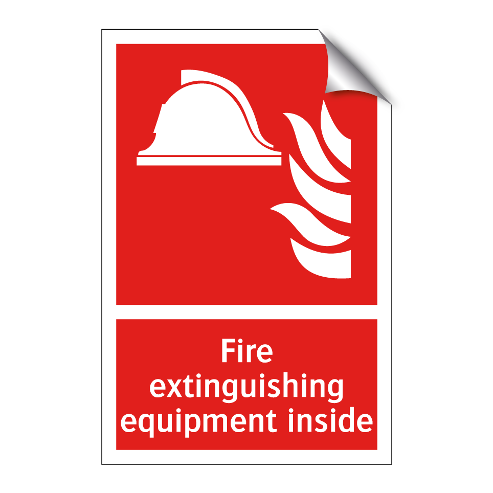 Fire extinguishing equipment inside