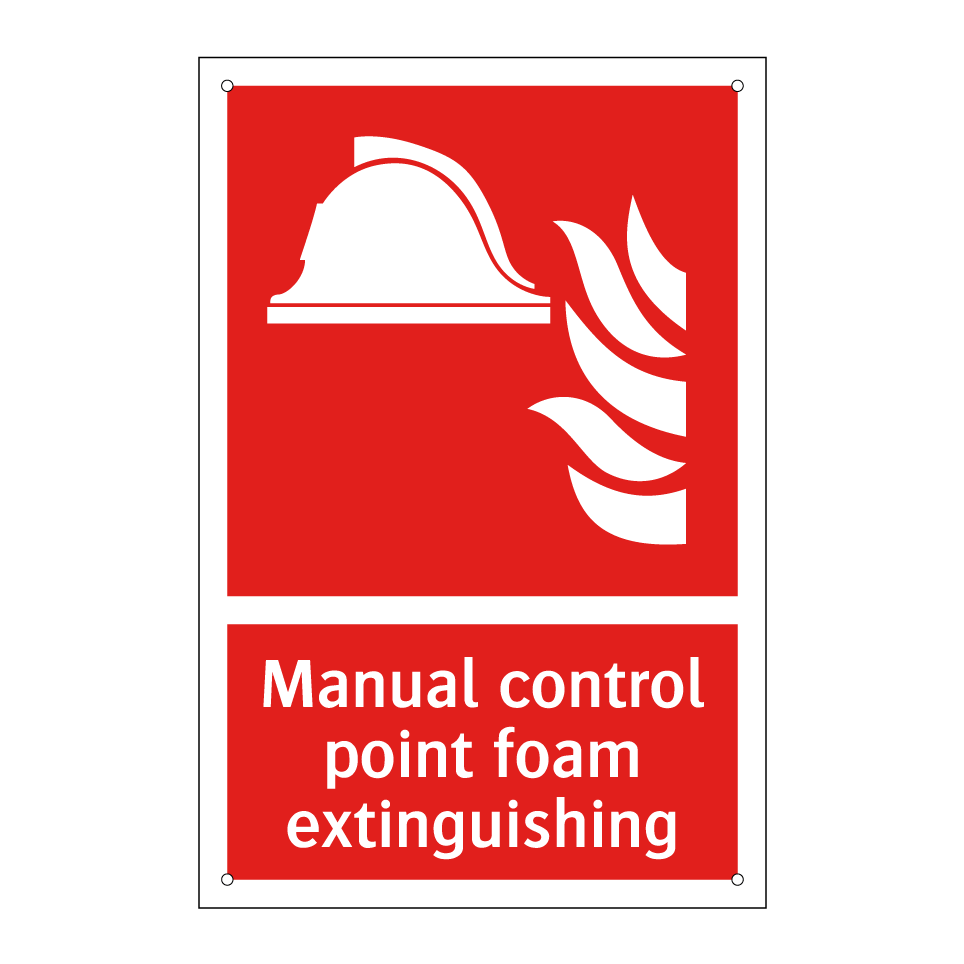 Manual control point foam extinguishing