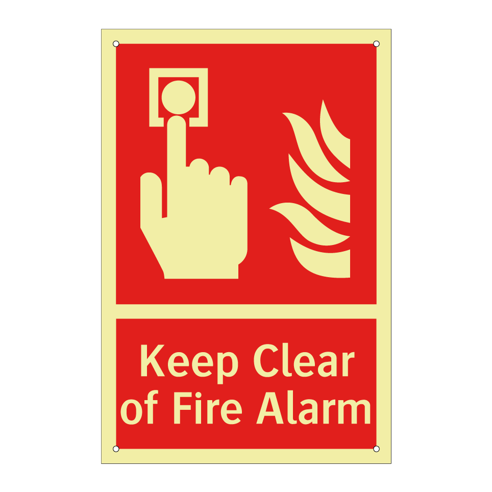 Keep Clear of Fire Alarm