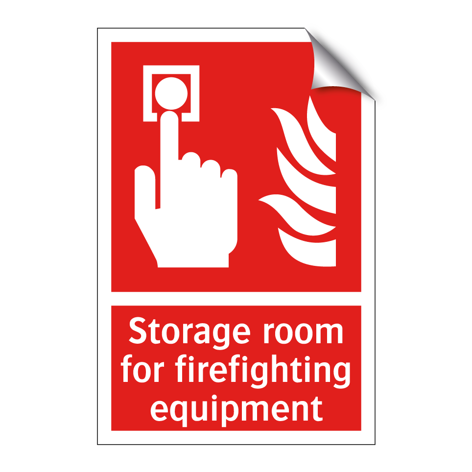 Storage room for firefighting equipment