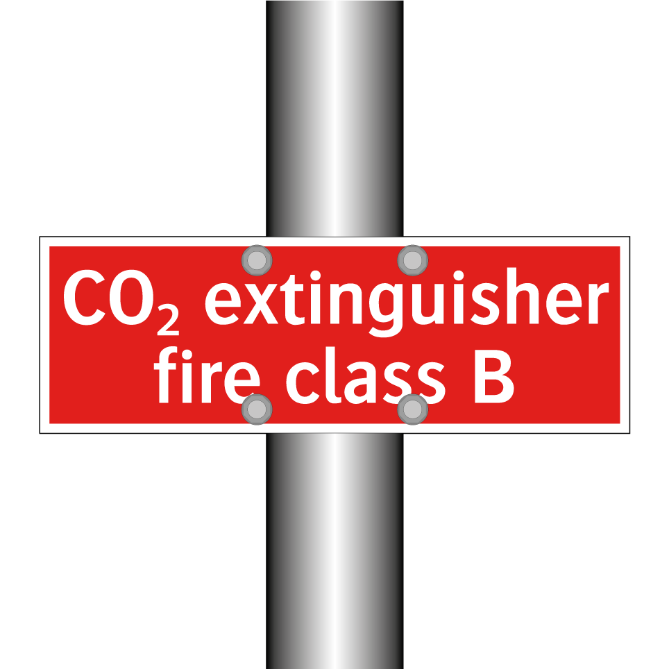 CO₂ extinguisher fire class B