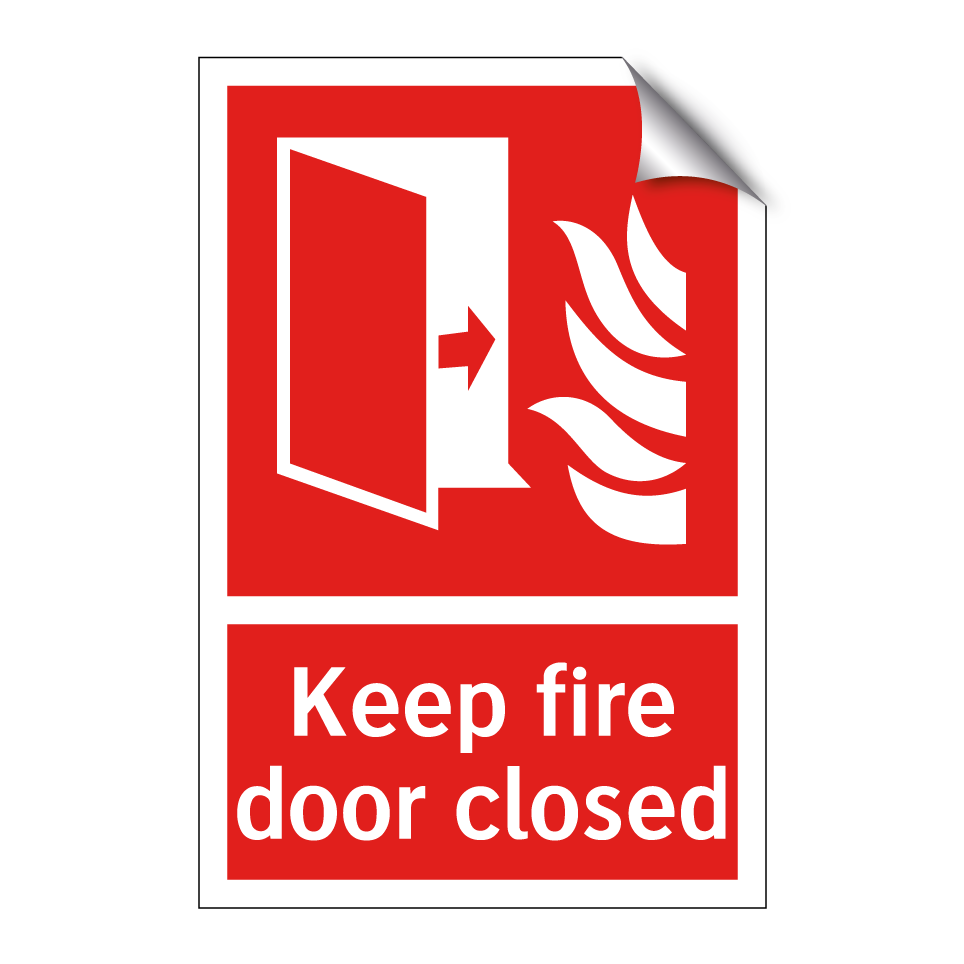 Keep fire door closed