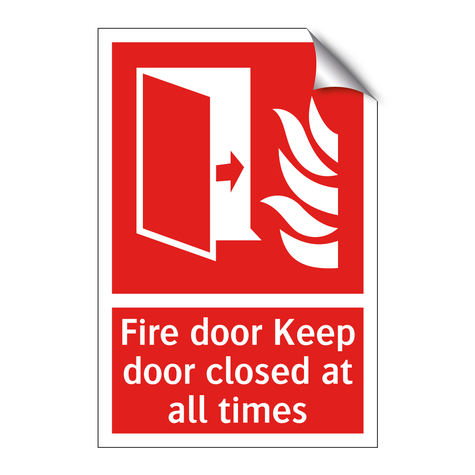 Fire door Keep door closed at all times