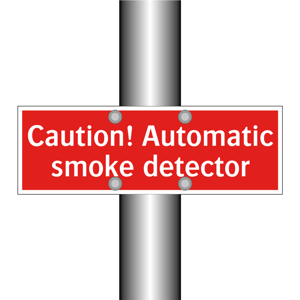 Caution! Automatic smoke detector