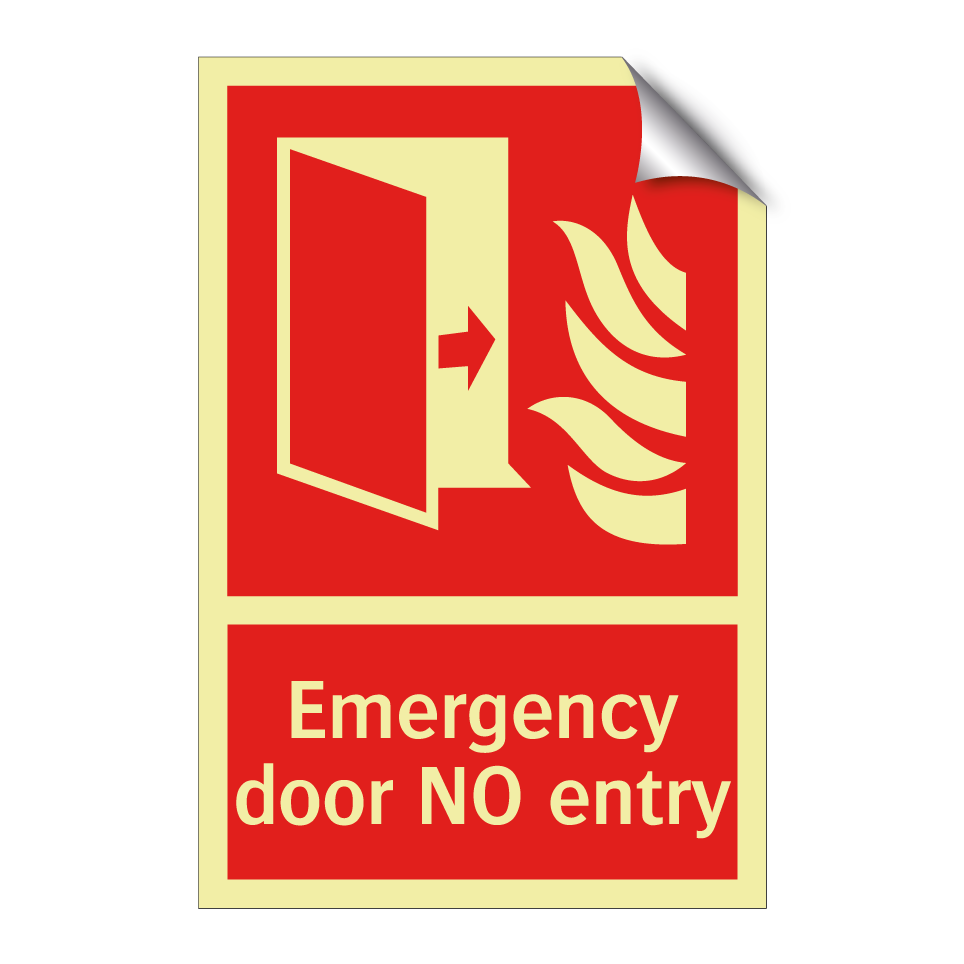 Emergency door NO entry