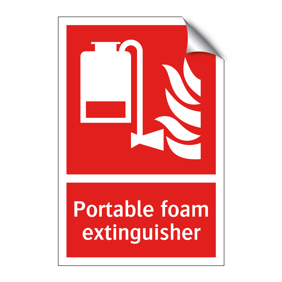 Portable foam extinguisher