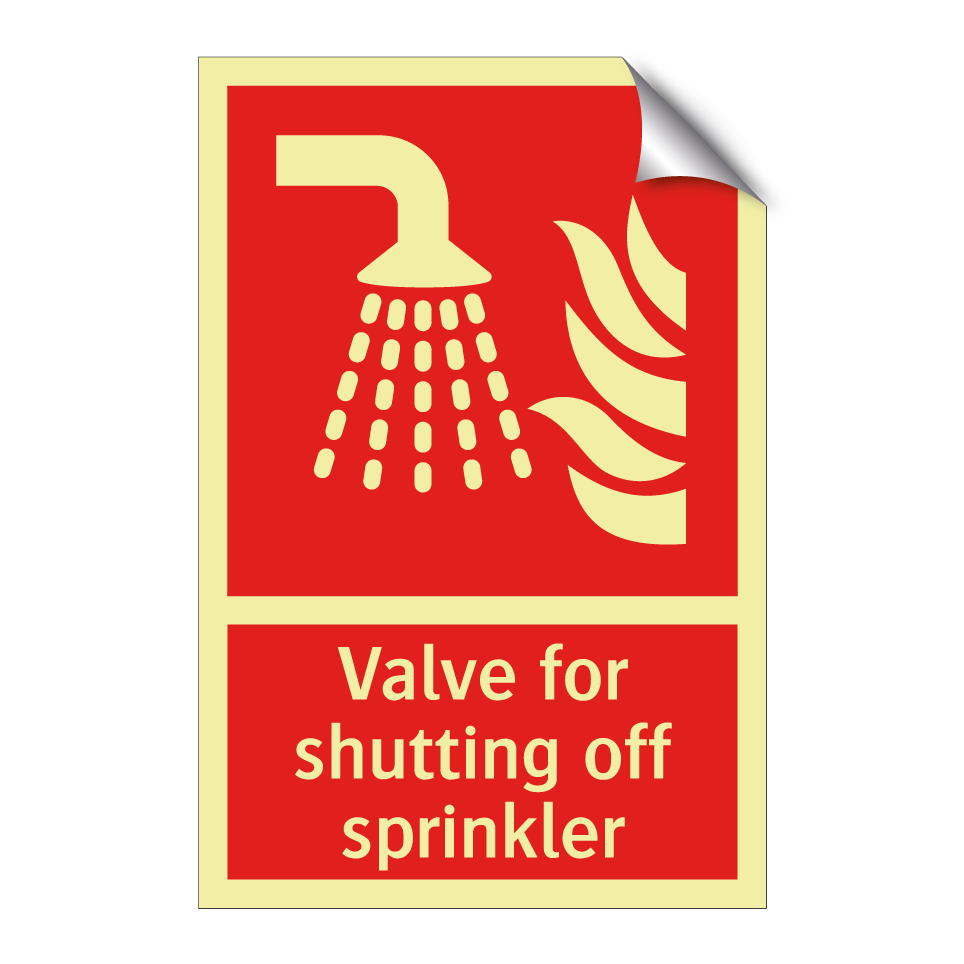 Valve for shutting off sprinkler