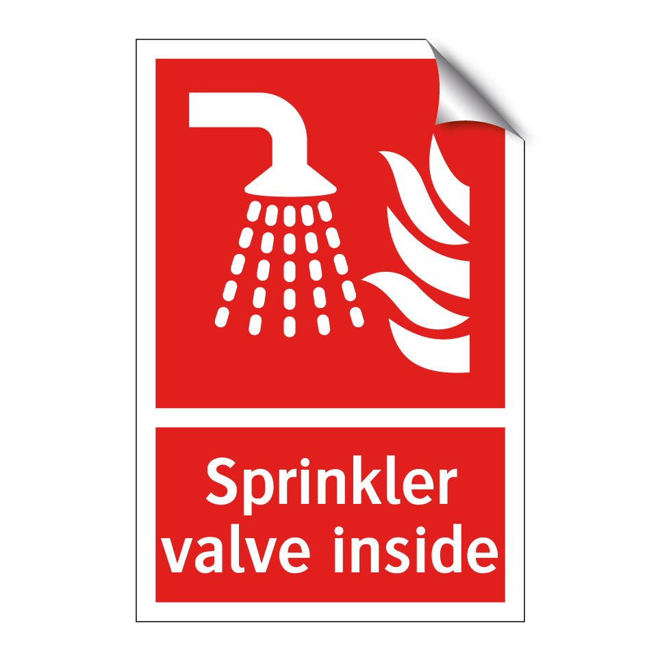 Sprinkler valve inside